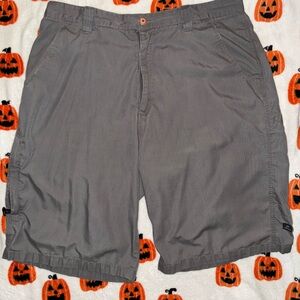 Anchor Blue Gray Cargo Shorts Casual